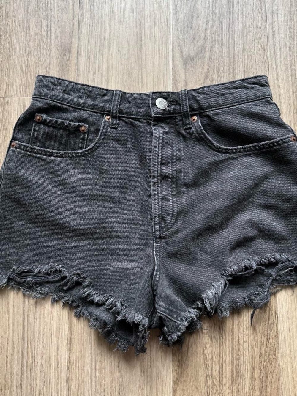 Zara Black Denim Shorts